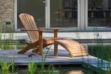 Adirondack Gartensessel aus Holz in Teak - SIENNA BEACH MOSAIC von Traditonal Teak