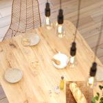 Massivholz Esszimmertisch modern in Asteiche, gekalkt - UNA von vitamin design