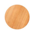 Draufsicht der Tischplatte des runden Garten Couchtisches MANON von Traditional Teak Tischplatte runder Couchtisch aus Holz - MANON von Traditional Teak