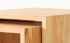 Detail vom Beistelltisch in Kernbuche - Würfel Primus von jankurtz