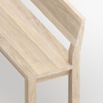 Massivholzbank mit Lehne - CUBUS RL von vitamin design