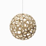 CORAL von David Trubridge - Kugel Hängeleuchte in Bambus natur (40 cm)