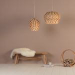 Große Pendelleuchte aus Holz von Tom Raffield - SCOTS PENDANT