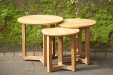 Teak Beistelltisch Garten aus Teakholz Beistelltisch MANON von Traditional Teak