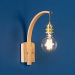 HANTER WALL LIGHT von Tom Raffield Wandleuchten Glühbirne