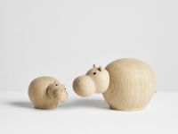 Nilpferd Tierfiguren aus Holz im dänischen Design - HIBO HIPPOPOTAMUS von WOUD