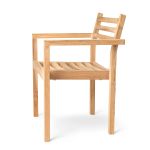 AH502 Outdoor Dining Chair von Carl Hansen and Son Garten Armlehnstuhl 