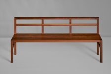 Sitzbank Rückenlehne in Nussbaum geölt SENA von vitamin design