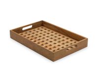 Serviertablett aus Holz in Teak (48 x 32 cm) - FIONIA TRAY von Skagerak