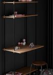 Offenes Regal SHELVING SYSTEM mit Schreibtisch aus Holz und Metall von Moebe  offenes Regal mit Schreibtisch aus Holz und Metall - SHELVING SYSTEM von Moebe