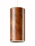 Moderne Pendelleuchte NUX von LeuchtNatur aus Holzfurnier in Nussbaum Maser mit weißer Einfassung Esstisch Pendelleuchte in Nussbaum Maser in weiss - Nux von LeuchtNatur