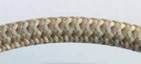 cremefarbenes Textilkabel