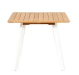 Gartentisch aus Holz quadratisch mit Alu - 90x90 cm - LUNA von Traditional Teak