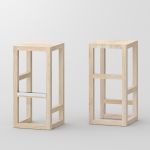 Hochwertiger Barhocker aus Holz in Eiche roh STEP von vitamin design Barhocker Holz in Eiche roh STEP von vitamin design