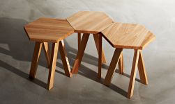 Wohnzimmer Couchtisch in Esche geölt ZIRKEL S von vitamin design