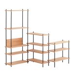 Modernes Regalsystem SHELVING SYSTEM aus Holz und Stahl Moebe - SHELVING SYSTEM Regalsystem aus Holz und Stahl