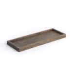 Schlichtes Tablett SQUARE TRAY (S) im dänischen Design in der Variante Eiche geräuchert Serviertablett klein in Eiche geräuchert - SQUARE TRAY von The Oak Men