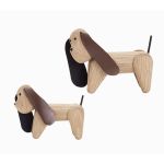 Dekotiere MY DOG aus Holz und Leder in unterschiedlichen Größen von Andersen Furniture  Andersen Furniture MY DOG - Hund aus Holz in Eiche