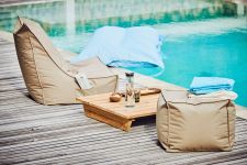 Gartencouchtisch aus Teak niedrig NEWPORT von Jan Kurtz Möbel