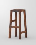 Barhocker Massivholz in Amerikanischer Nussbaum Barhocker TANTUM von vitamin design