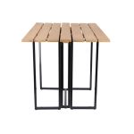 Balkontisch aus Aluminium und Teak - TIME von Jan Kurtz