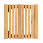 Draufsicht auf den quadratischen Beistelltisch NICE von Jan Kurtz  Jan Kurtz - NICE Beistelltisch für den Garten aus Holz in Teak