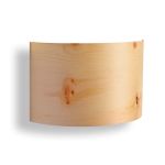 halbrunde Holz Wandleuchte in Zirbe - CORTEX von LeuchtNatur