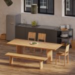 vitamin design SAGA - Massivholzt Tisch in Asteiche, gekalkt