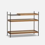 offenes Regal aus Metall und Holz - TRAY SHELF LOW Konfiguration 5 von WOUD