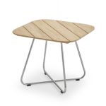 Skagerak - LILIUM LOUNGE TABLE Lounge Tisch für den Garten aus Edelstahl und Teak 60x60