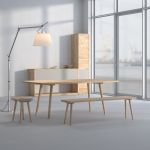 vitamin design UNA - Massivholz Esszimmertisch modern