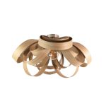 SKIPPER eine Deckenleuchte von Tom Raffield in der Variante Eiche Tom Raffield SKIPPER FLUSH CEILING LIGHT Deckenleuchte in Eiche