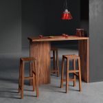 Barhocker aus Holz aus Amerikanischem Nussbaum - TANTUM von vitamin design