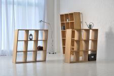 Das Massivholzregal PISA als Wandregal oder Raumteiler Holzregal Wandregal Raumteiler Massivholz PISA von vitamin design