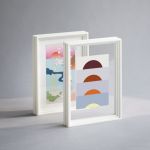 Bilderrahmen mit Doppelglas stehend in weiß - der STANDING FRAME von MOEBE