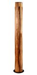 Design Stehlampe als Säule aus Holz in Satin Nussbaum LUCERNA von LeuchtNatur 