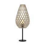 KOURA von David Trubridge - Designer Nachttischlampe aus Bambus in natur