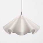 Hängeleuchte aus Papier und Edelstahl - SINUATE PENDANT L von MOEBE 