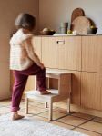 Der zweistufige Tritthocker A LINE STEPSTOOL von FORM & REFINE erleichtert im Alltag kann als Alltagshelfer den Zugang zu höher gelegenen Schränken und Ablagen Form & Refine A LINE STEPSTOOL - zweistufiger Tritthocker aus Eiche