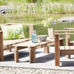 Loungetisch BATTEN von Jan Kurtz aus Teakholz für den Garten