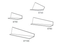 Wandregal als technische Zeichnung von Drugeot Manufacture - PLIAGE