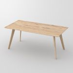 Der moderne Esstisch CITIUS SOFT von vitamin design zeichnet sich durch klare Linien und schlichtes Design aus Design Holztisch in Asteiche weiß geölt CITIUS SOFT von vitamin design
