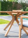 Gartentisch aus Teak rund Tischbeine - CARMEN TABLE von Traditional Teak 