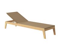 Dank der verstellbaren Rückenlehne und der großzügigen Liegefläche ist die Relaxliege NOAH LOUNGER von Traditional Teak besonders komfortabel Traditional Teak NOAH LOUNGER - Relaxliege aus Teak