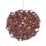 Design-Pendelleuchte No. 1 PENDANT GIANT für hohe Decken in Walnuss No. 1 PENDANT GIANT von Tom Raffield - Pendelleuchte für hohe Decken in Walnuss