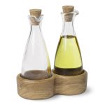 Essigflasche und Öl Flasche mit Ständer aus Holz von Kay Bojesen - MENAGERI