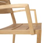 Armlehnen von Stapelstuhl aus Teak für Garten und Terrasse - GRACE von Traditional Teak