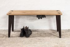 Kleine Sitzbank RANK BENCH für Diele und Flur von Roon und Rahn kleine Sitzbank für Diele und Flur: RANK BENCH von Roon und Rahn