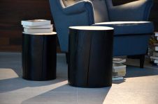 Lackierter massiver Holzhocker von Jan Kurtz - BLOCK