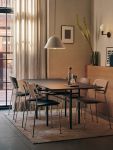 Designer Stuhl aus Holz und Metall in Chrom Co Dining Chair von Audo Copenhagen